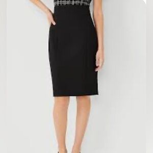 Ann Taylor Lined Skirt, black, size 12